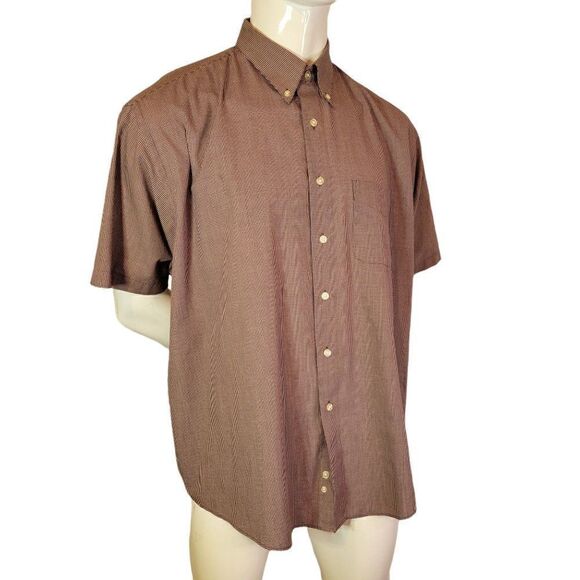 Van Heusen Men's Wrinkle Free Short Sleeve Button Down Shirt (Size XL) - Picture 6 of 6